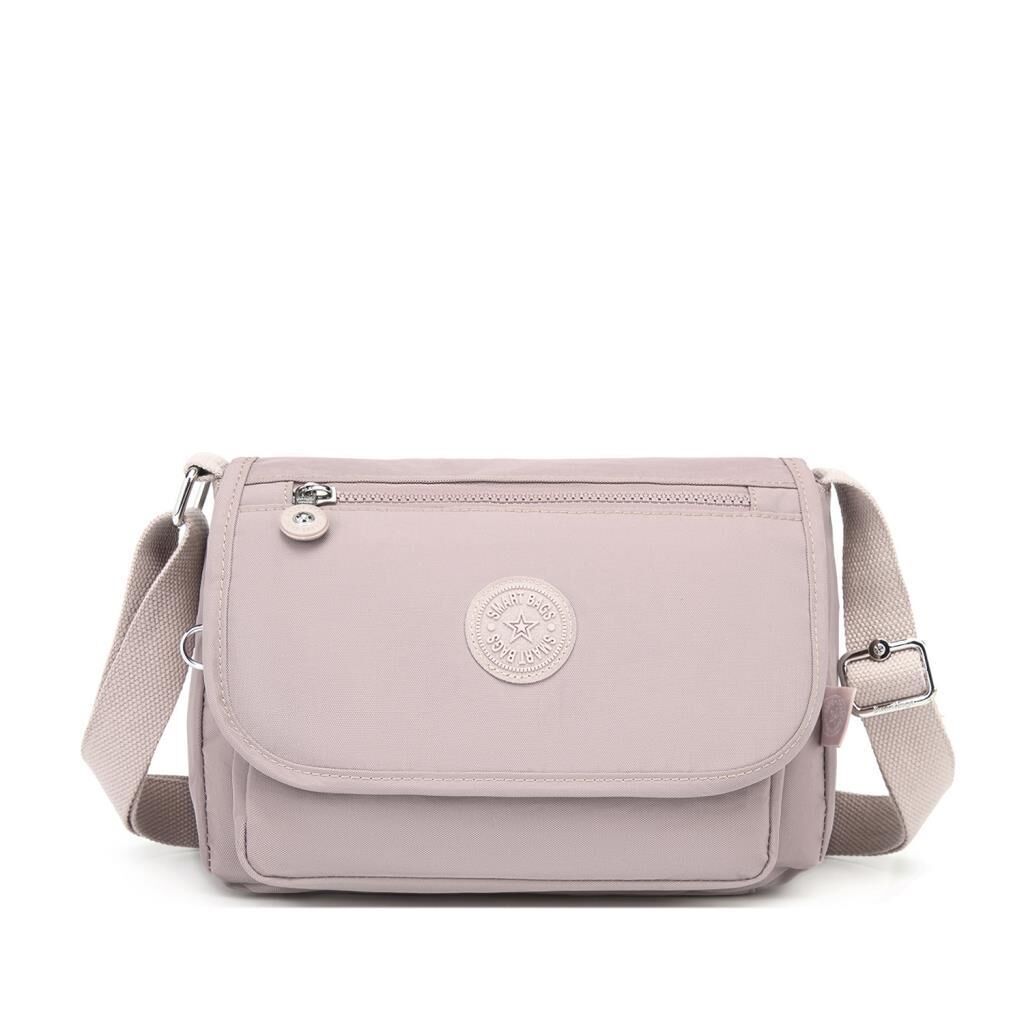 Krinkıl Kumaş Kadın Postacı Çantası Smart Bags 1148 Kum