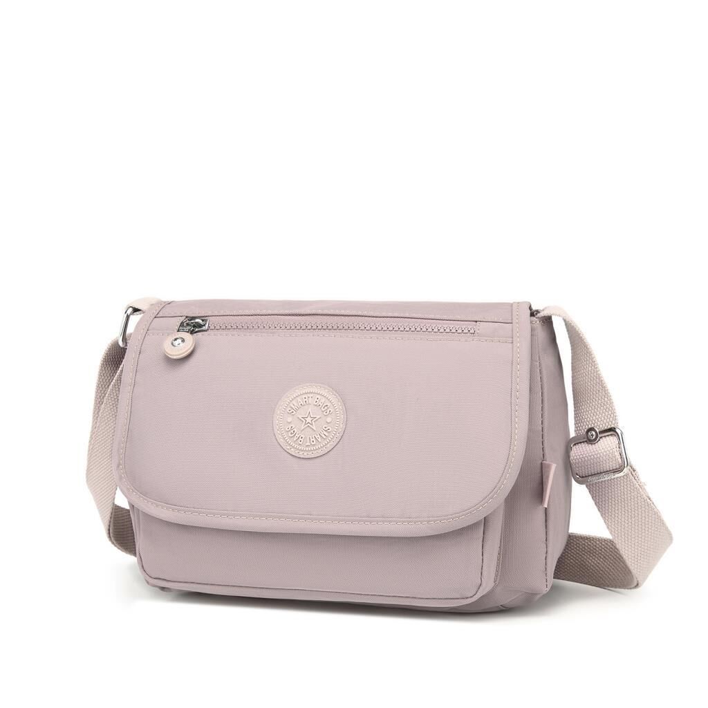 Krinkıl Kumaş Kadın Postacı Çantası Smart Bags 1148 Kum