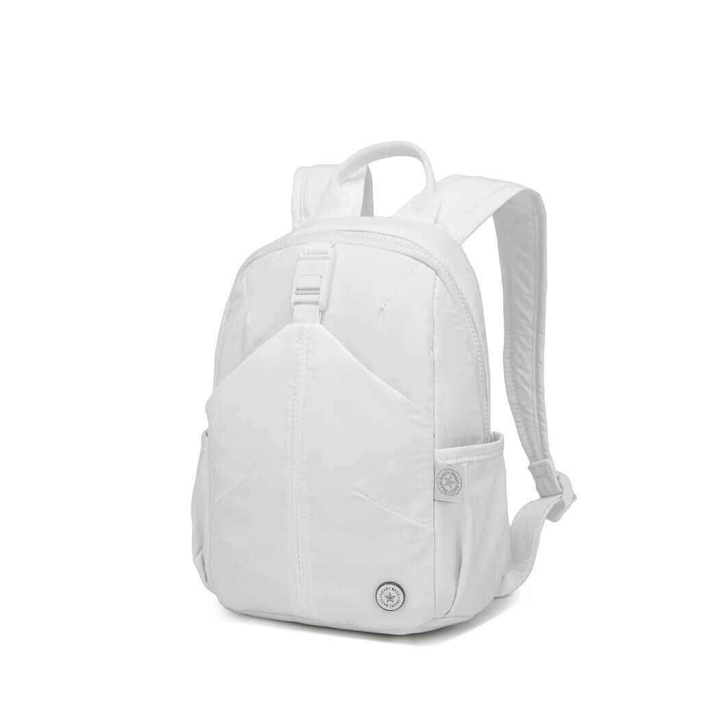 Smart Bags Mikro Poly Kumaş Küçük Boy Kadın Sırt Çantası 3334 Beyaz