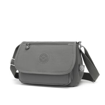 Krinkıl Kumaş Kadın Postacı Çantası Smart Bags 1148 Koyu Gri