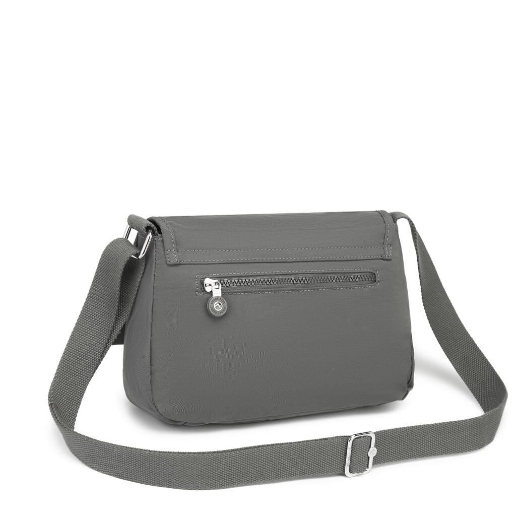 Krinkıl Kumaş Kadın Postacı Çantası Smart Bags 1148 Koyu Gri