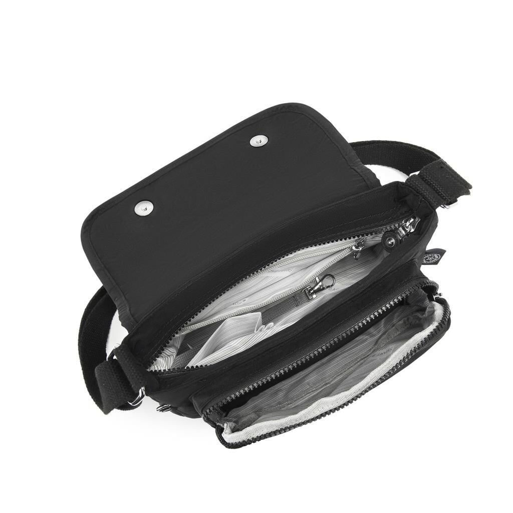 Krinkıl Kumaş Kadın Postacı Çantası Smart Bags 1148 Koyu Gri