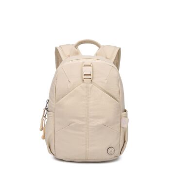 Smart Bags Mikro Poly Kumaş Küçük Boy Kadın Sırt Çantası 3334 Bej