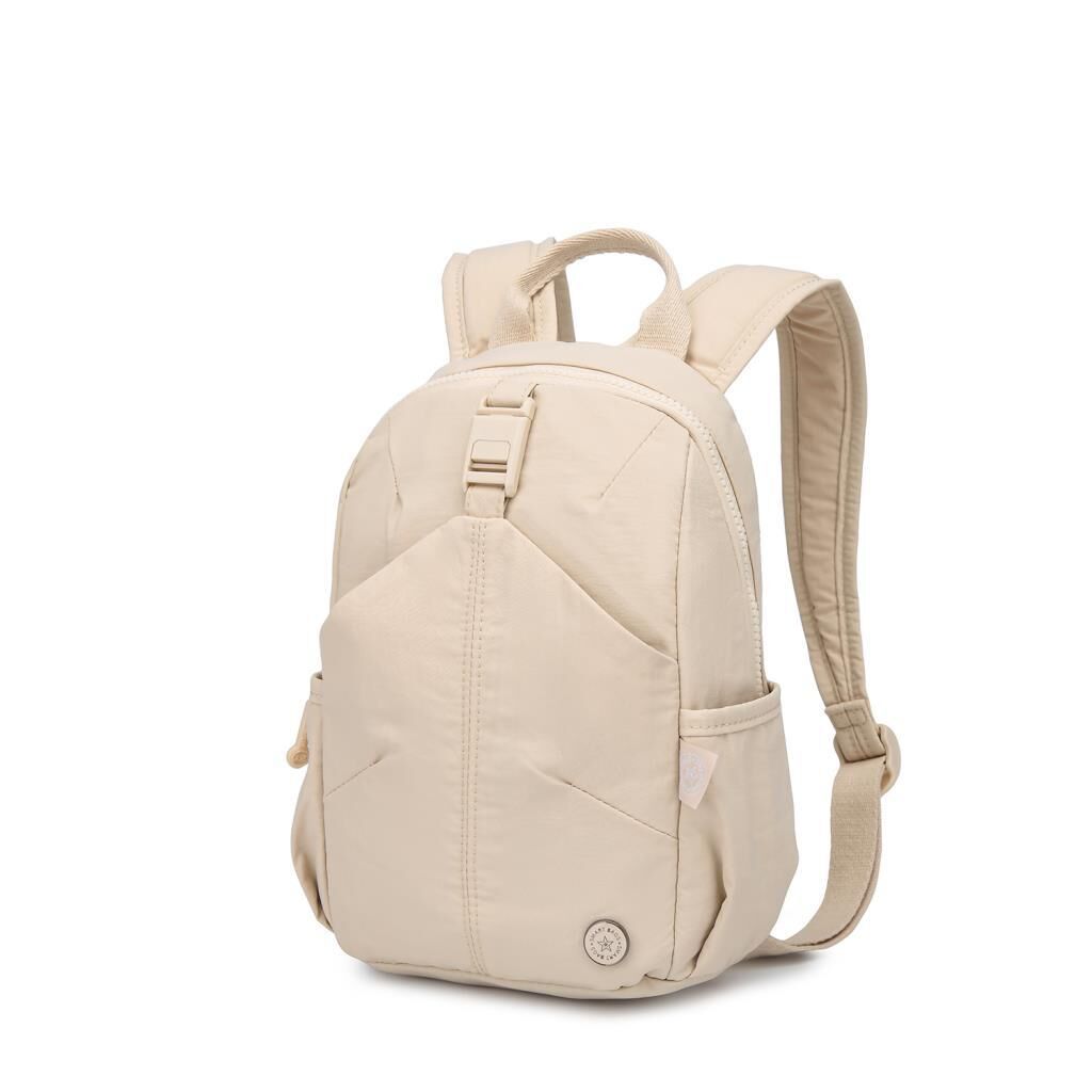 Smart Bags Mikro Poly Kumaş Küçük Boy Kadın Sırt Çantası 3334 Bej