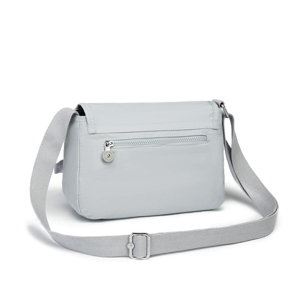 Krinkıl Kumaş Kadın Postacı Çantası Smart Bags 1148 Açık Gri
