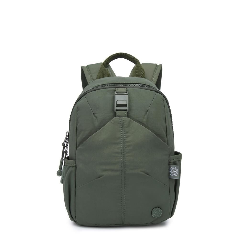 Smart Bags Mikro Poly Kumaş Küçük Boy Kadın Sırt Çantası 3334 Haki
