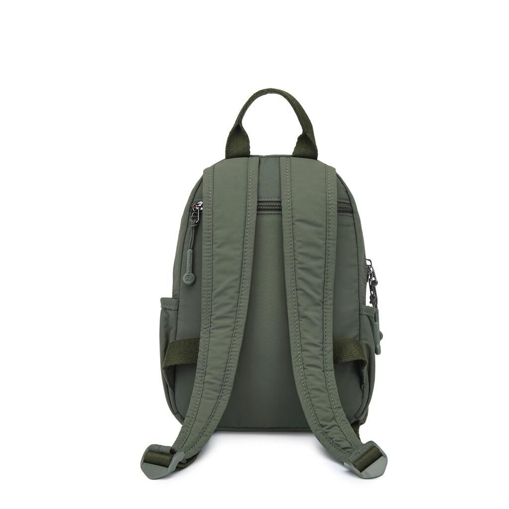 Smart Bags Mikro Poly Kumaş Küçük Boy Kadın Sırt Çantası 3334 Haki