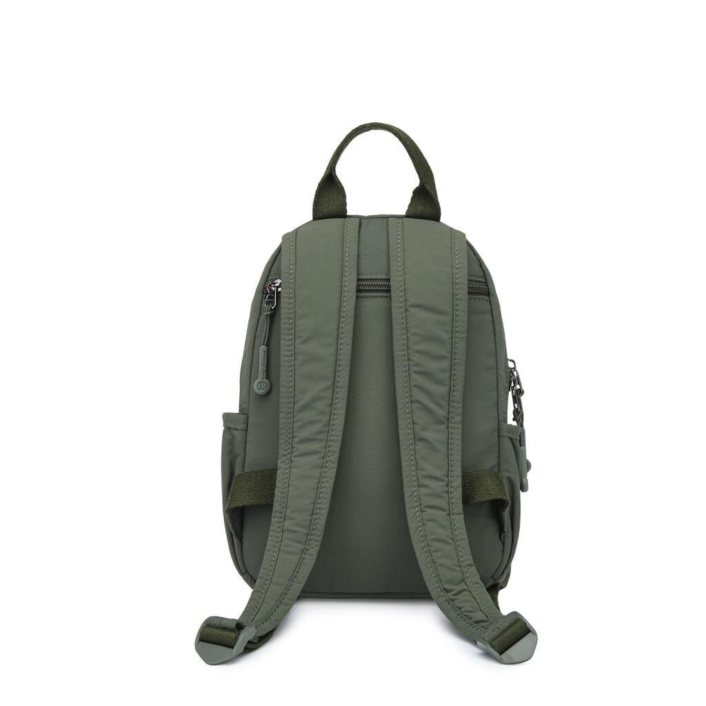 Smart Bags Mikro Poly Kumaş Küçük Boy Kadın Sırt Çantası 3334 Haki