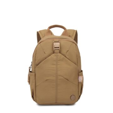 Smart Bags Mikro Poly Kumaş Küçük Boy Kadın Sırt Çantası 3334 A.Kahve