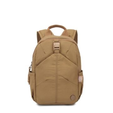 Smart Bags Mikro Poly Kumaş Küçük Boy Kadın Sırt Çantası 3334 A.Kahve
