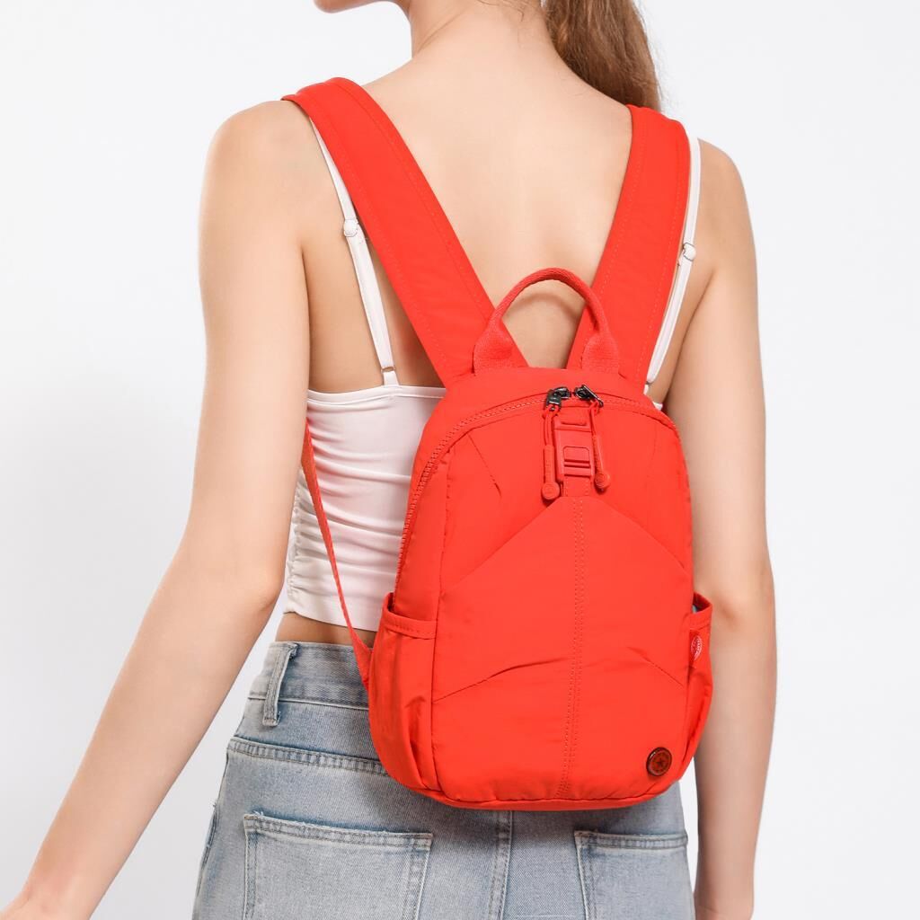 Smart Bags Mikro Poly Kumaş Küçük Boy Kadın Sırt Çantası 3334 A.Kahve