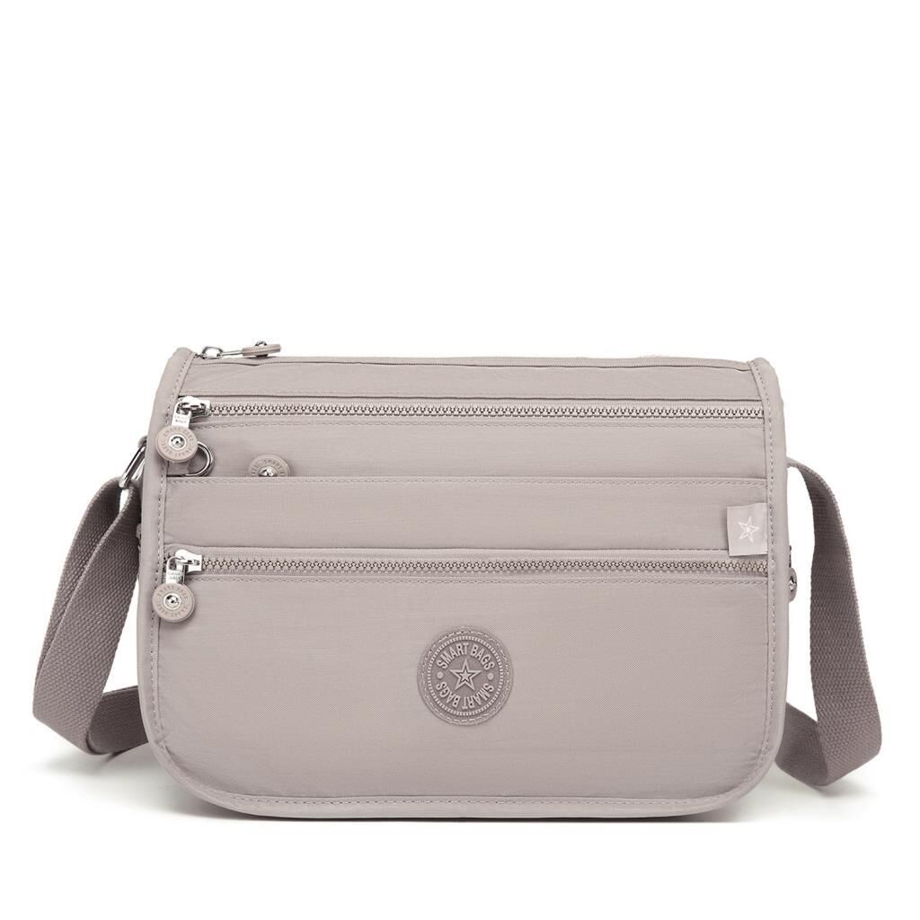 1128 Krinkıl Kumaş Bayan Postacı Omuz Çantası Smart Bags A.Vizon