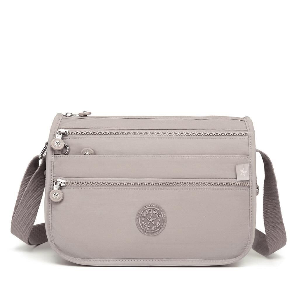 1128 Krinkıl Kumaş Bayan Postacı Omuz Çantası Smart Bags A.Vizon