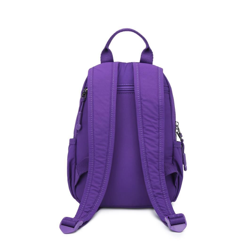 Smart Bags Mikro Poly Kumaş Küçük Boy Kadın Sırt Çantası 3334 Mor