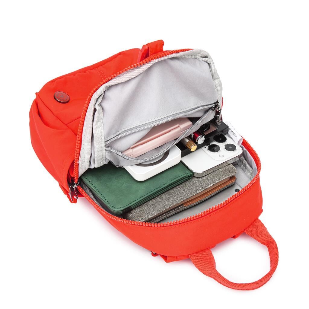 Smart Bags Mikro Poly Kumaş Küçük Boy Kadın Sırt Çantası 3334 Mor