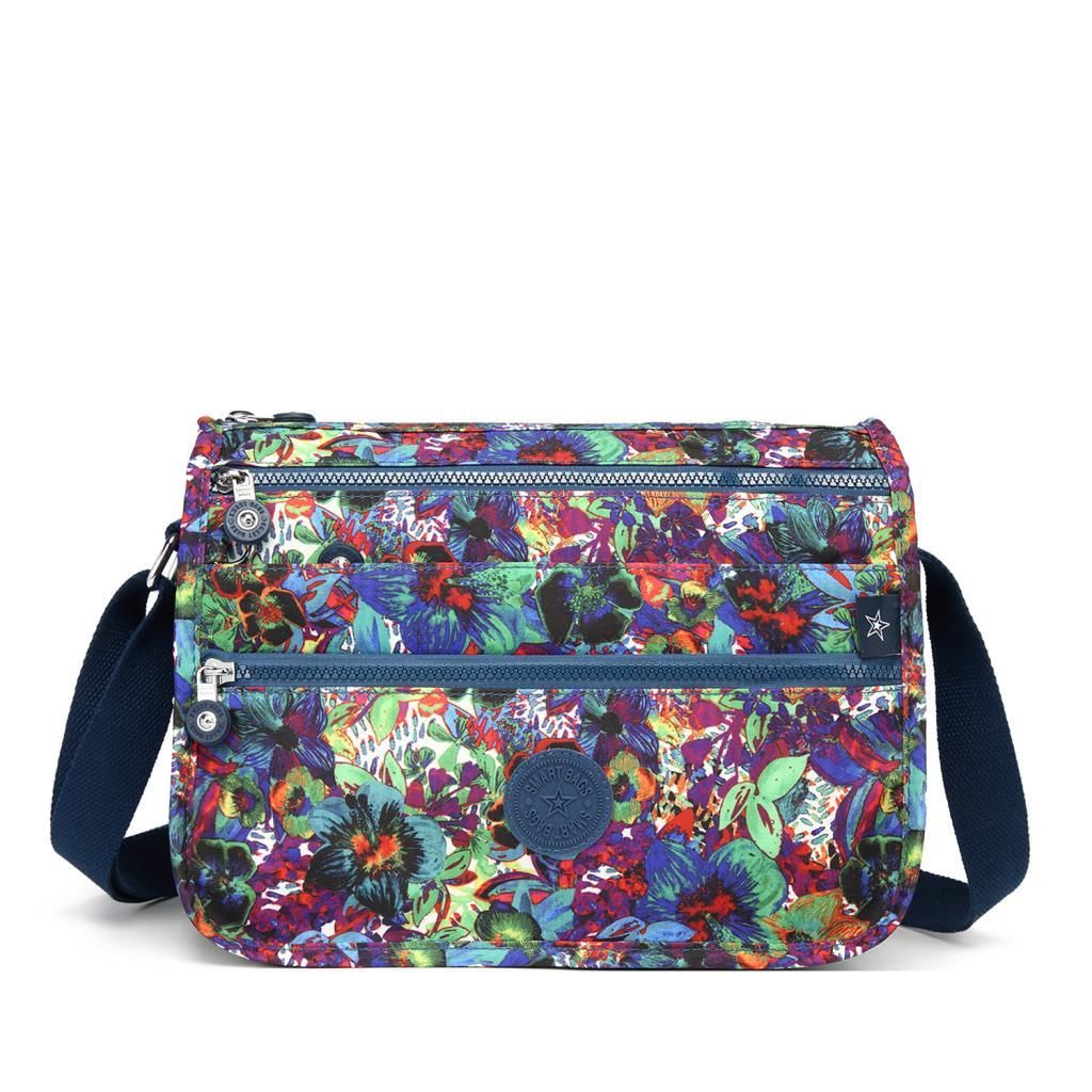 1128 Krinkıl Kumaş Bayan Postacı Omuz Çantası Smart Bags Petunia