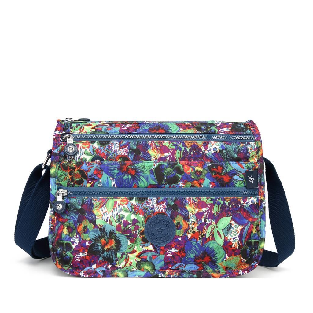 1128 Krinkıl Kumaş Bayan Postacı Omuz Çantası Smart Bags Petunia