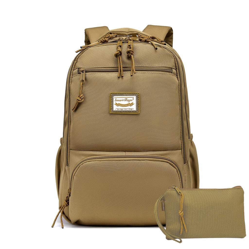 Smart Bags Sırt Çantası Okul Boyu Kalem Kutusu Hediyeli 3196 Camel