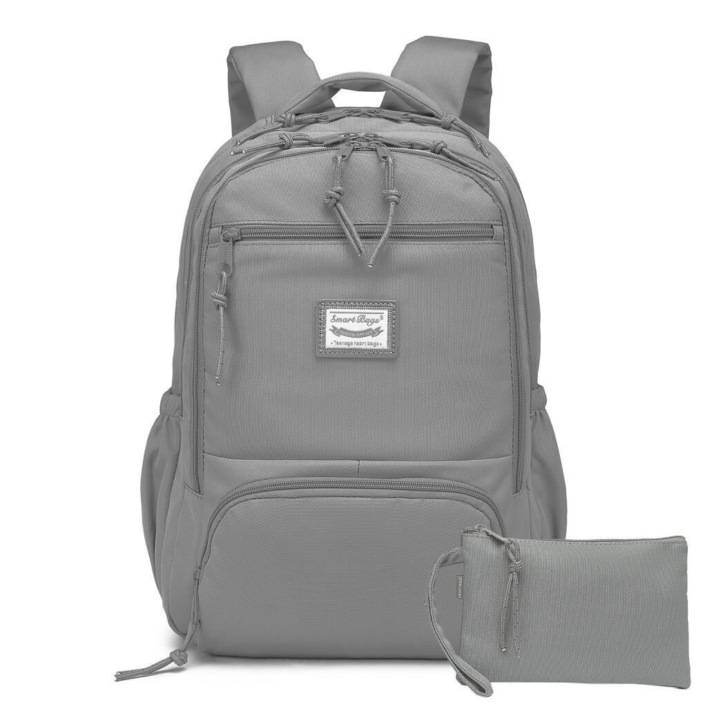 Smart Bags Sırt Çantası Okul Boyu Kalem Kutusu Hediyeli 3196 Vizon