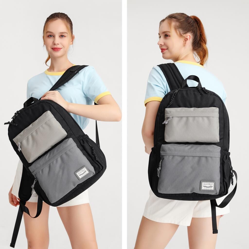 Smart Bags Sırt Çantası Okul Boyu Laptop Gözlü 3155 Koyu Gri