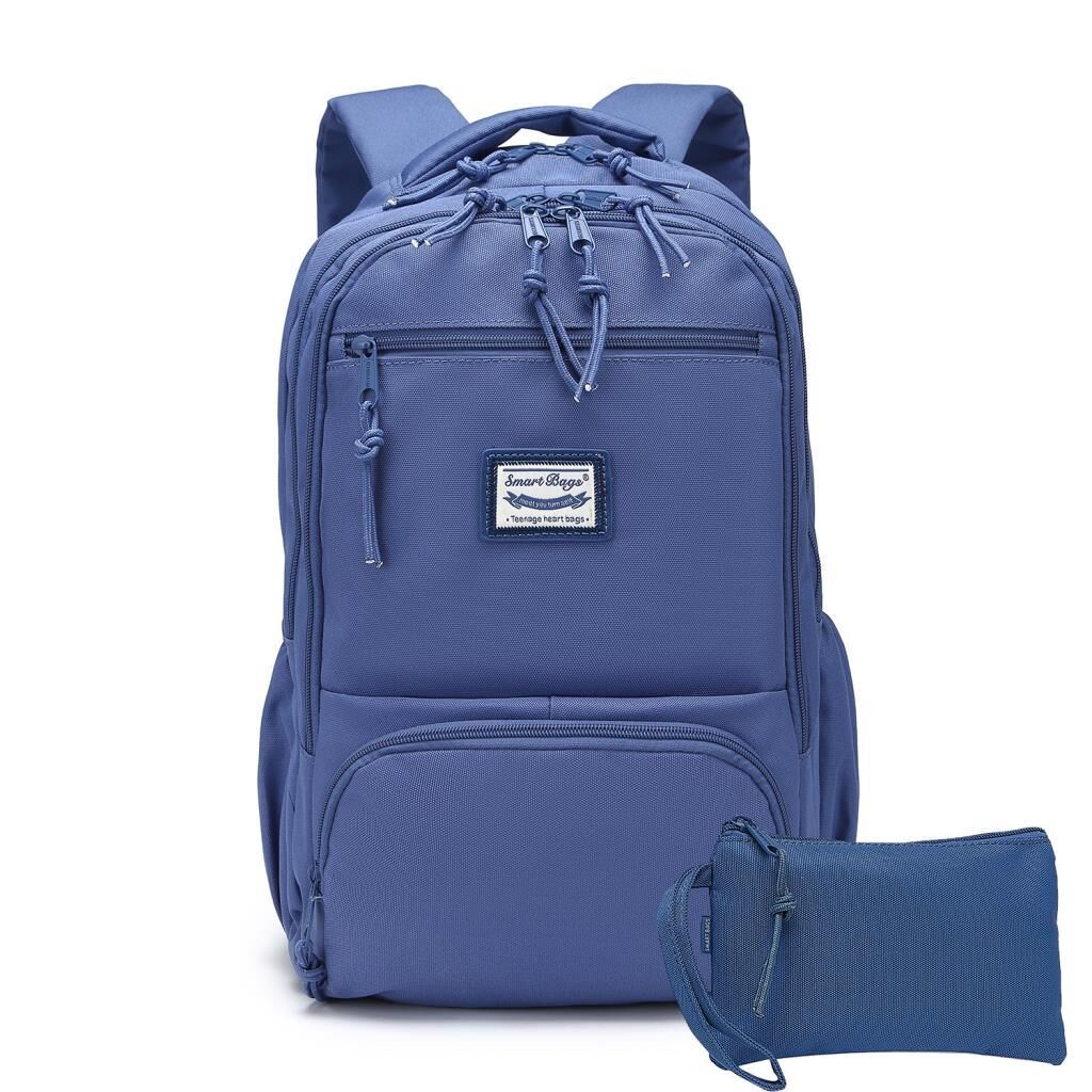 Smart Bags Sırt Çantası Okul Boyu Kalem Kutusu Hediyeli 3196 J.Mavi