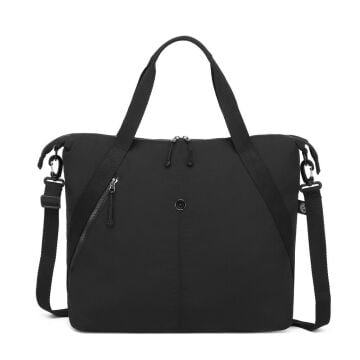 Smart Bags Mikro Poly Kumaş Büyük Boy Kadın Omuz Çantası 3335 Siyah