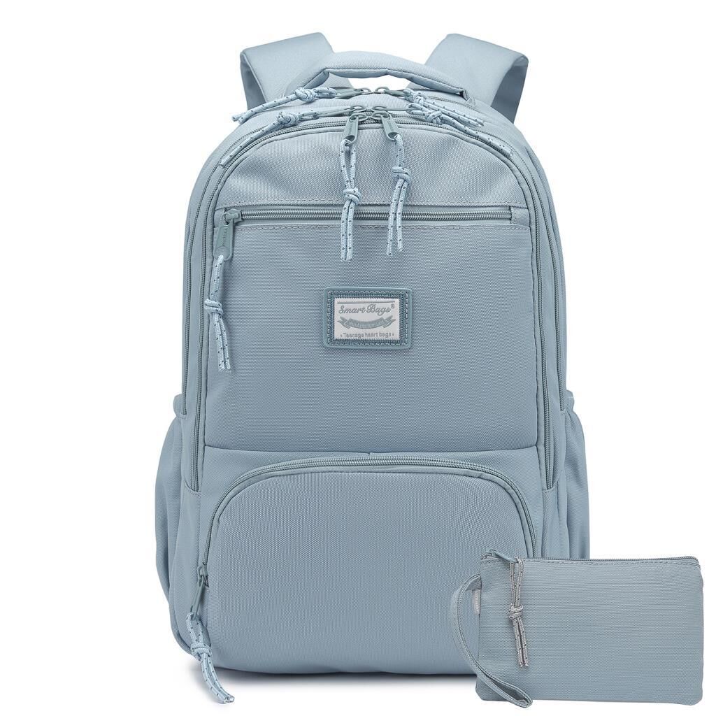 Smart Bags Sırt Çantası Okul Boyu Kalem Kutusu Hediyeli 3196 Buz Mavi