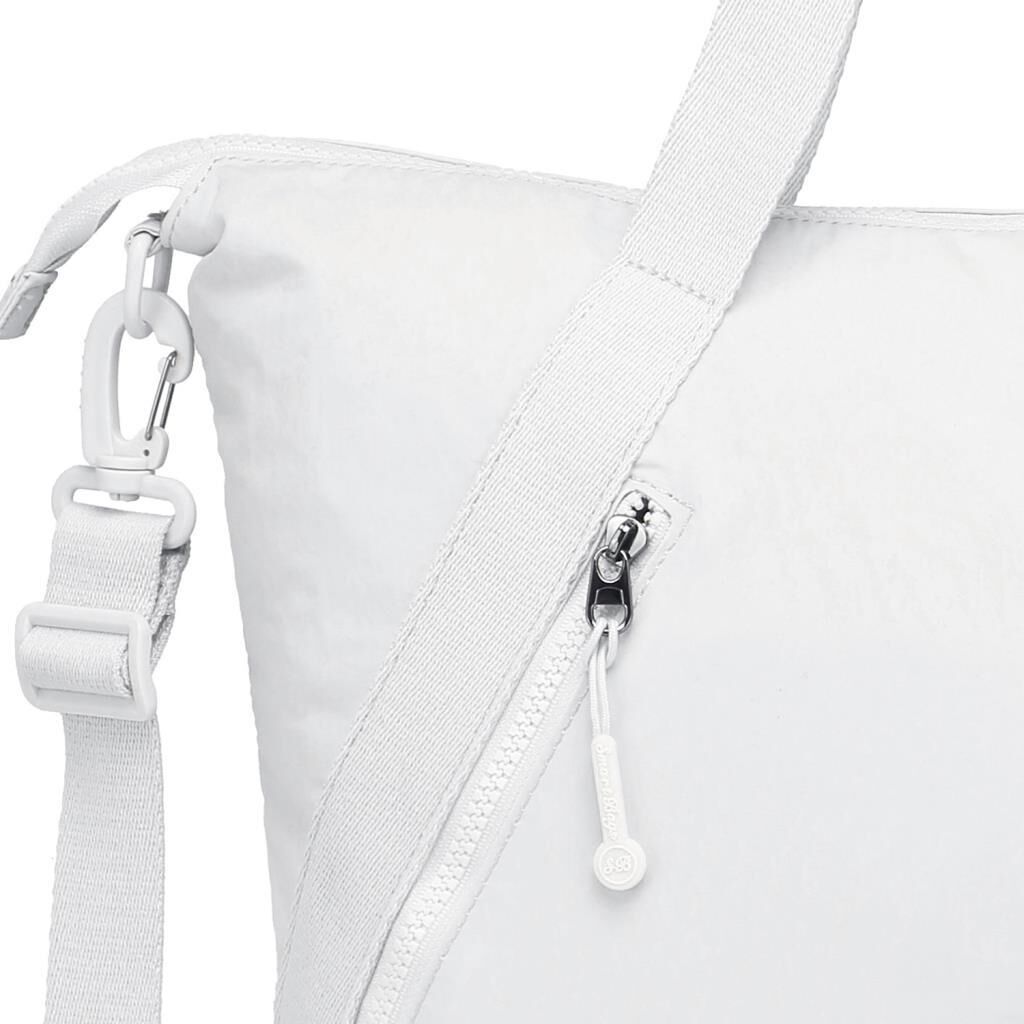 Smart Bags Mikro Poly Kumaş Büyük Boy Kadın Omuz Çantası 3335 Beyaz