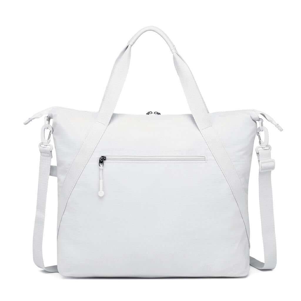 Smart Bags Mikro Poly Kumaş Büyük Boy Kadın Omuz Çantası 3335 Beyaz