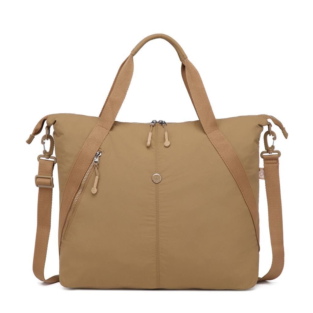 Smart Bags Mikro Poly Kumaş Büyük Boy Kadın Omuz Çantası 3335 A.Kahve