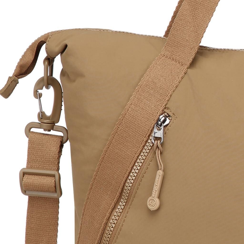 Smart Bags Mikro Poly Kumaş Büyük Boy Kadın Omuz Çantası 3335 A.Kahve