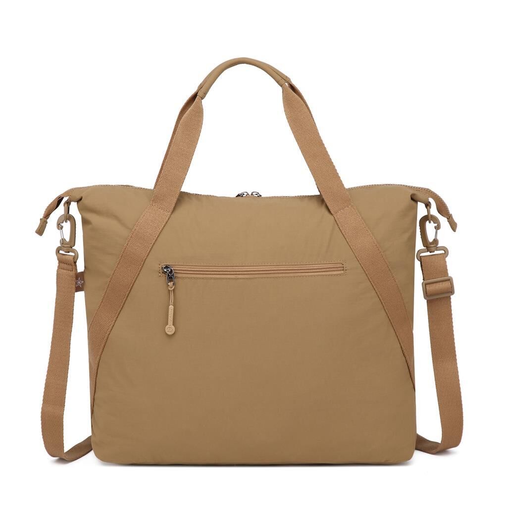 Smart Bags Mikro Poly Kumaş Büyük Boy Kadın Omuz Çantası 3335 A.Kahve