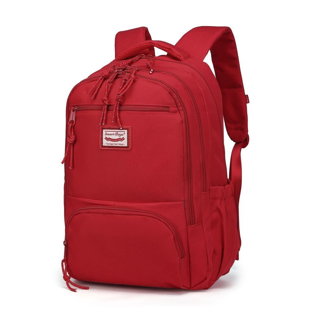 Smart Bags Sırt Çantası Okul Boyu Kalem Kutusu Hediyeli 3196 Vişne