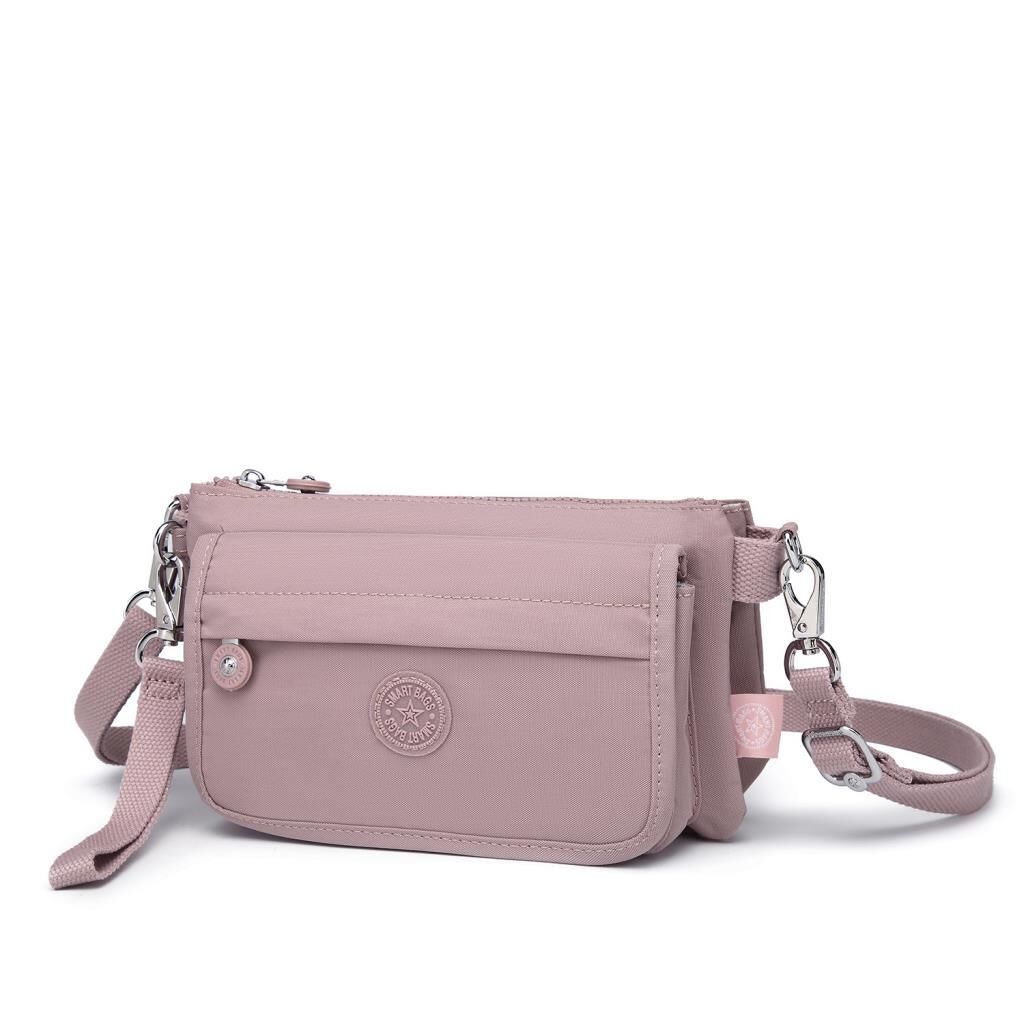 Minik Boy Krinkıl Kumaş Kadın Postacı Çantası Smart Bags 1191 Ten