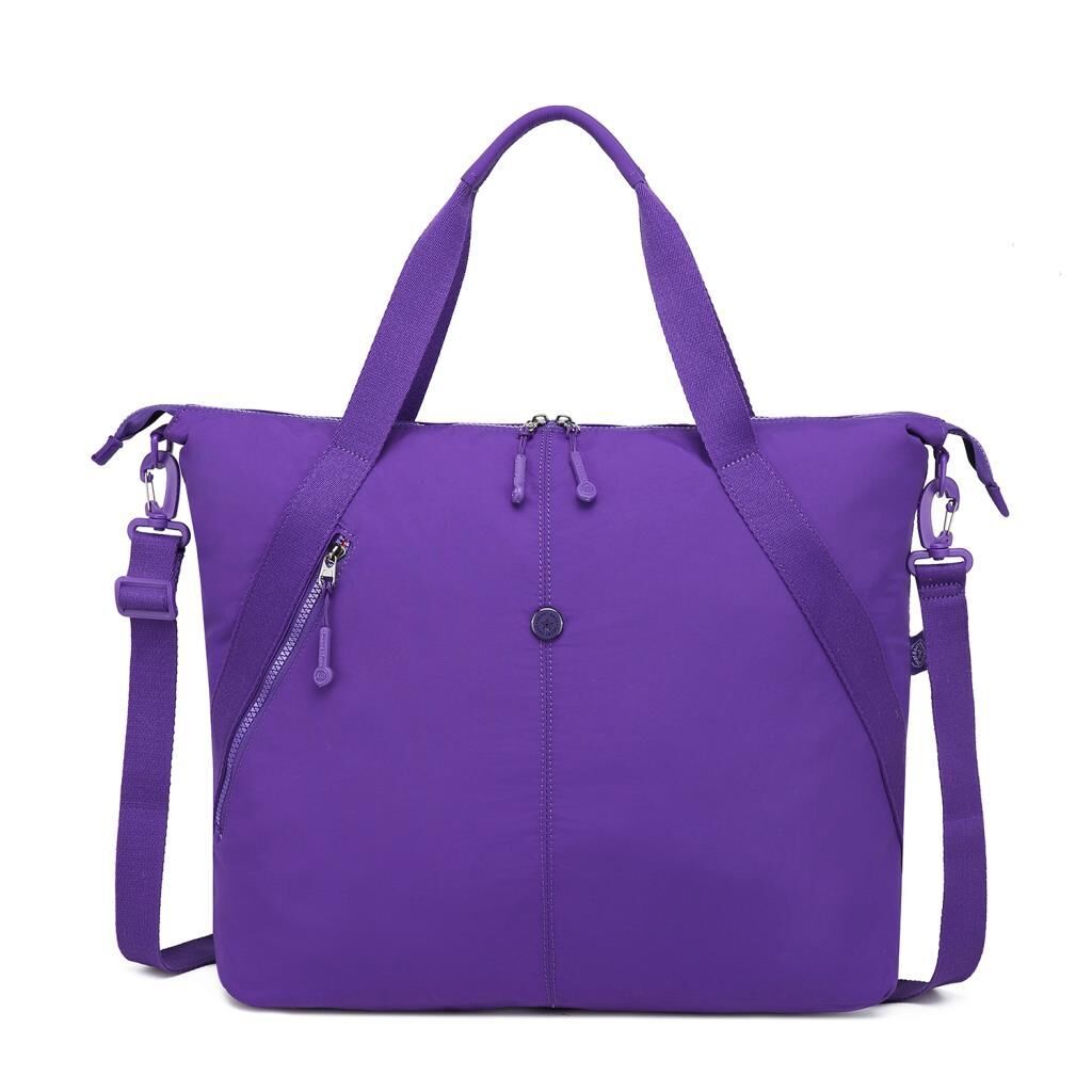Smart Bags Mikro Poly Kumaş Büyük Boy Kadın Omuz Çantası 3335 Mor