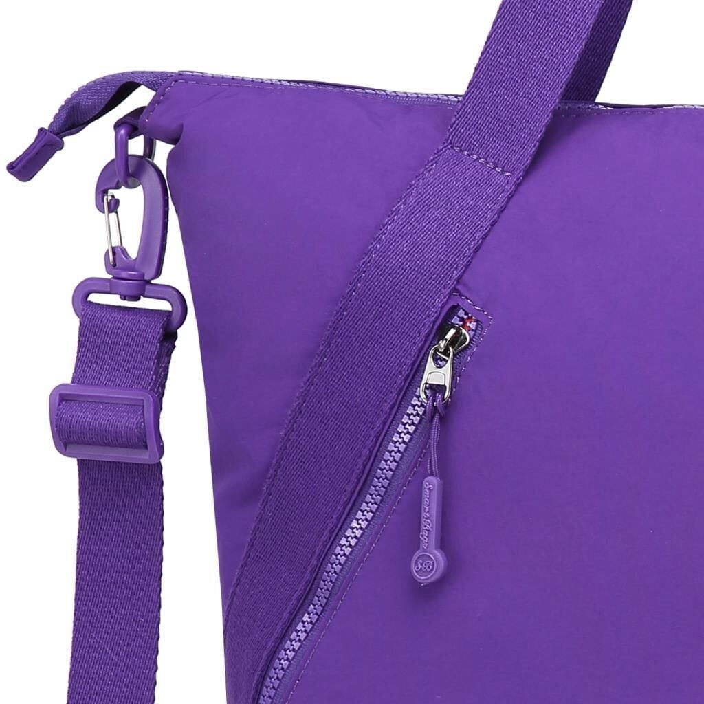Smart Bags Mikro Poly Kumaş Büyük Boy Kadın Omuz Çantası 3335 Mor