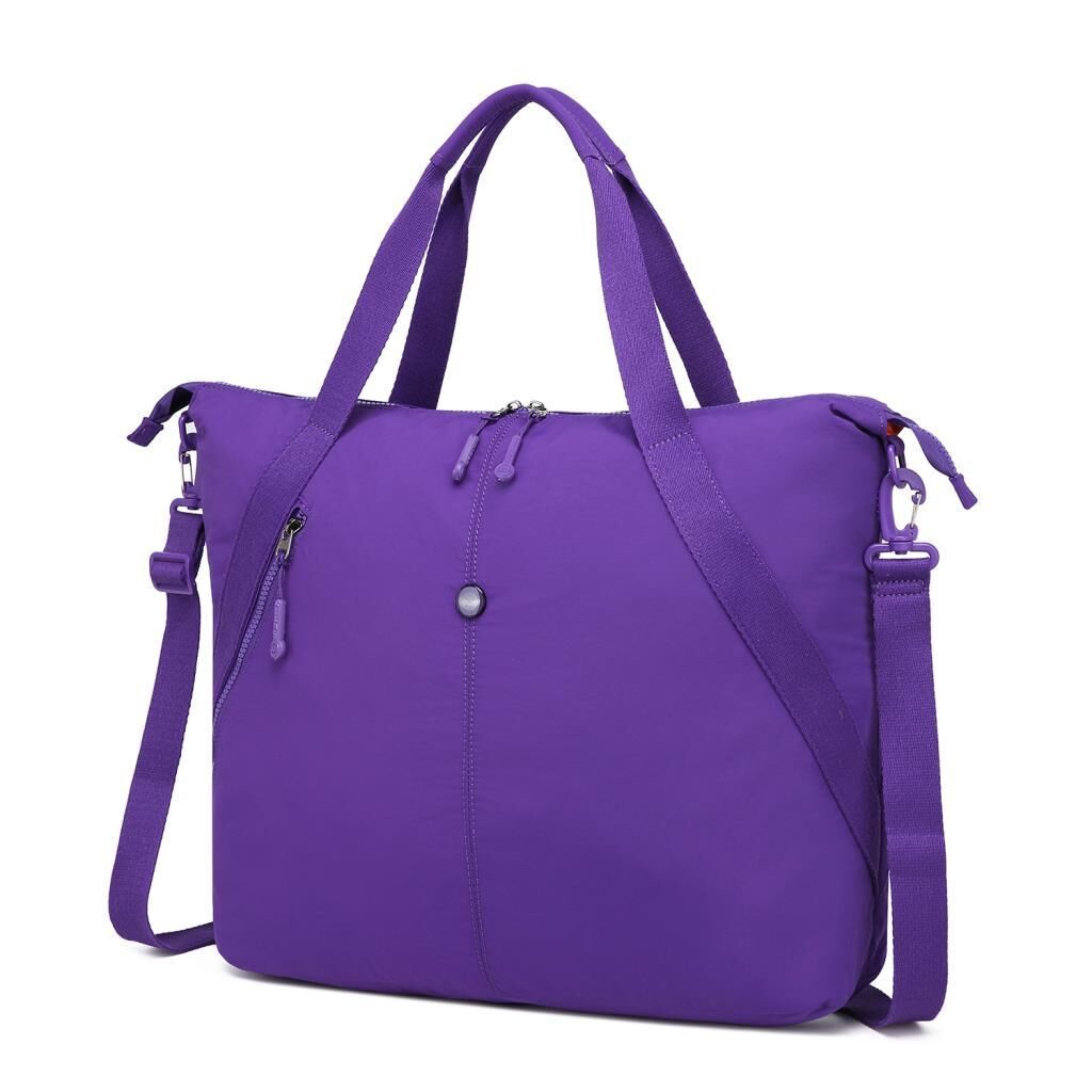 Smart Bags Mikro Poly Kumaş Büyük Boy Kadın Omuz Çantası 3335 Mor