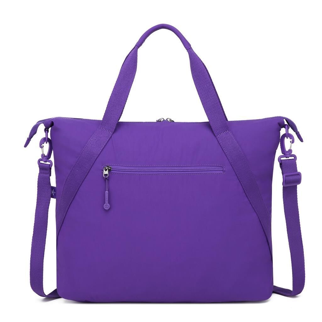 Smart Bags Mikro Poly Kumaş Büyük Boy Kadın Omuz Çantası 3335 Mor