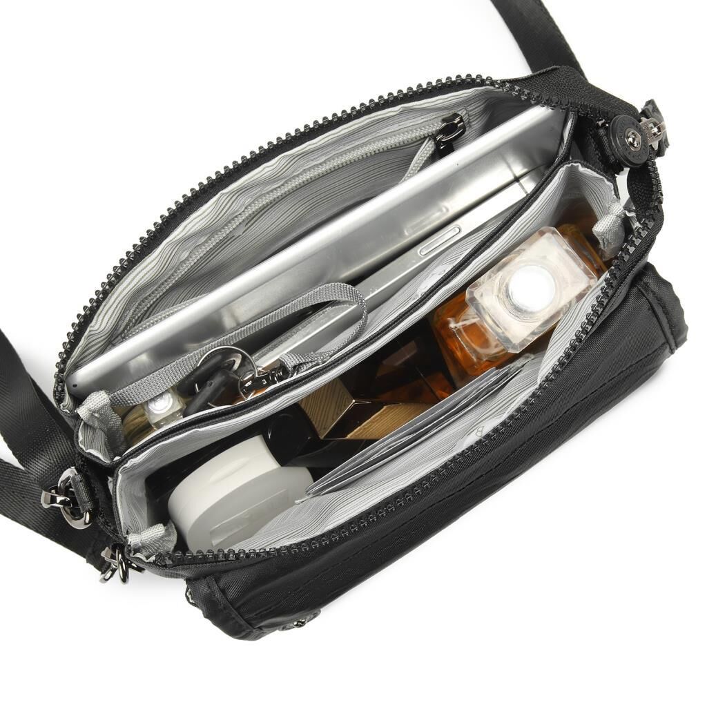 Minik Boy Krinkıl Kumaş Kadın Postacı Çantası Smart Bags 1191 Mor