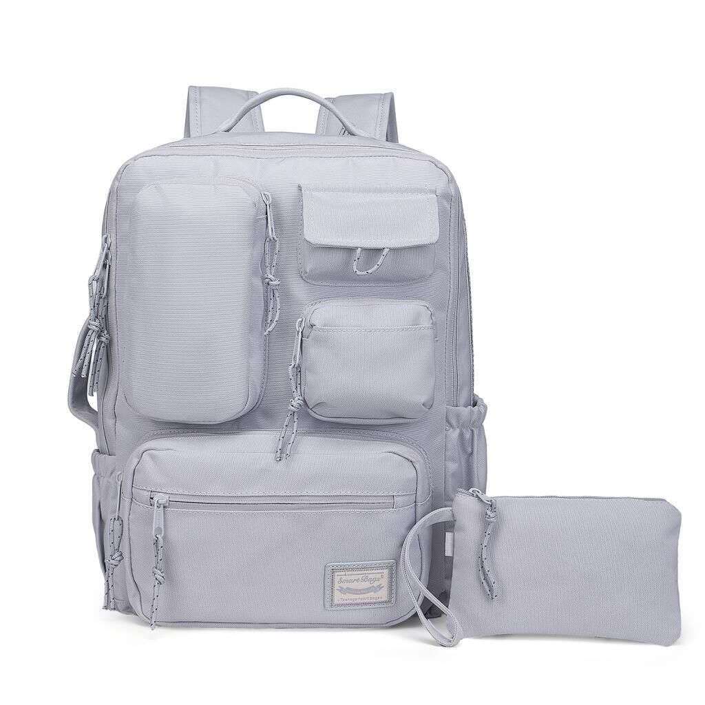 Smart Bags Sırt Çantası Okul Boyu Kalem Kutusu Hediyeli 3210 Koyu Gri