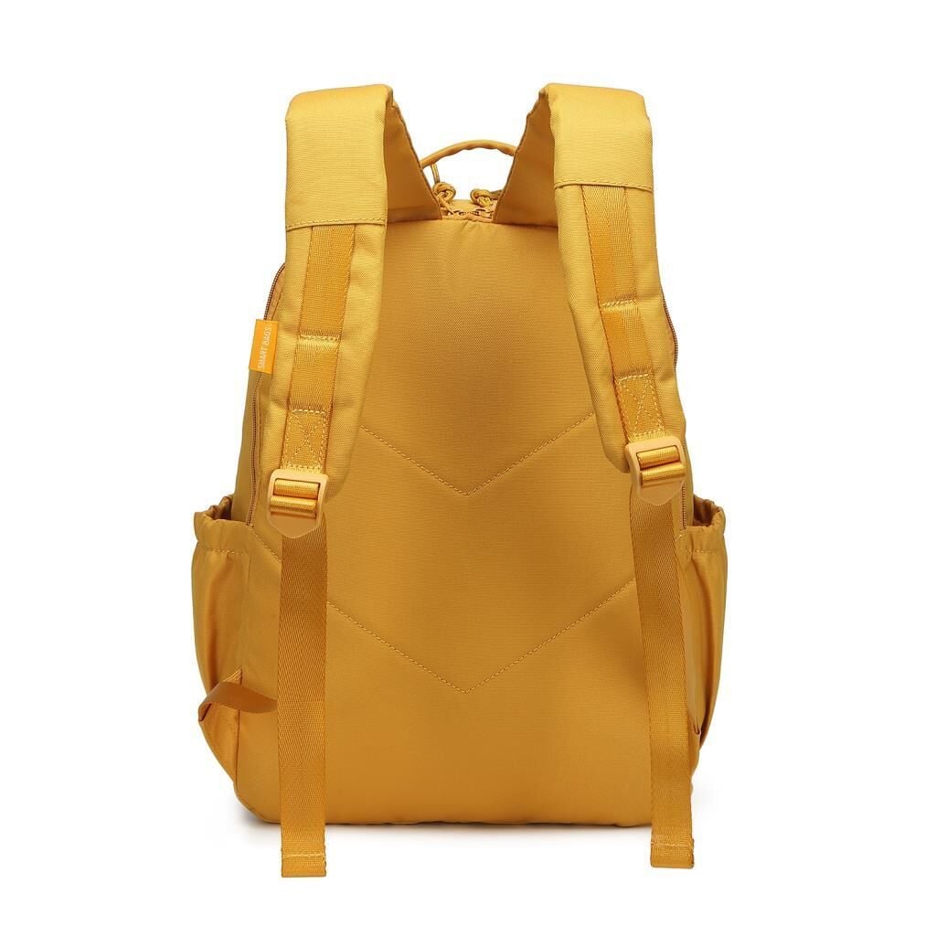 Smart Bags Sırt Çantası Okul Boyu Laptop Gözlü 3198 Hardal