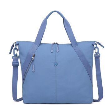 Smart Bags Mikro Poly Kumaş Büyük Boy Kadın Omuz Çantası 3335 J.Mavi