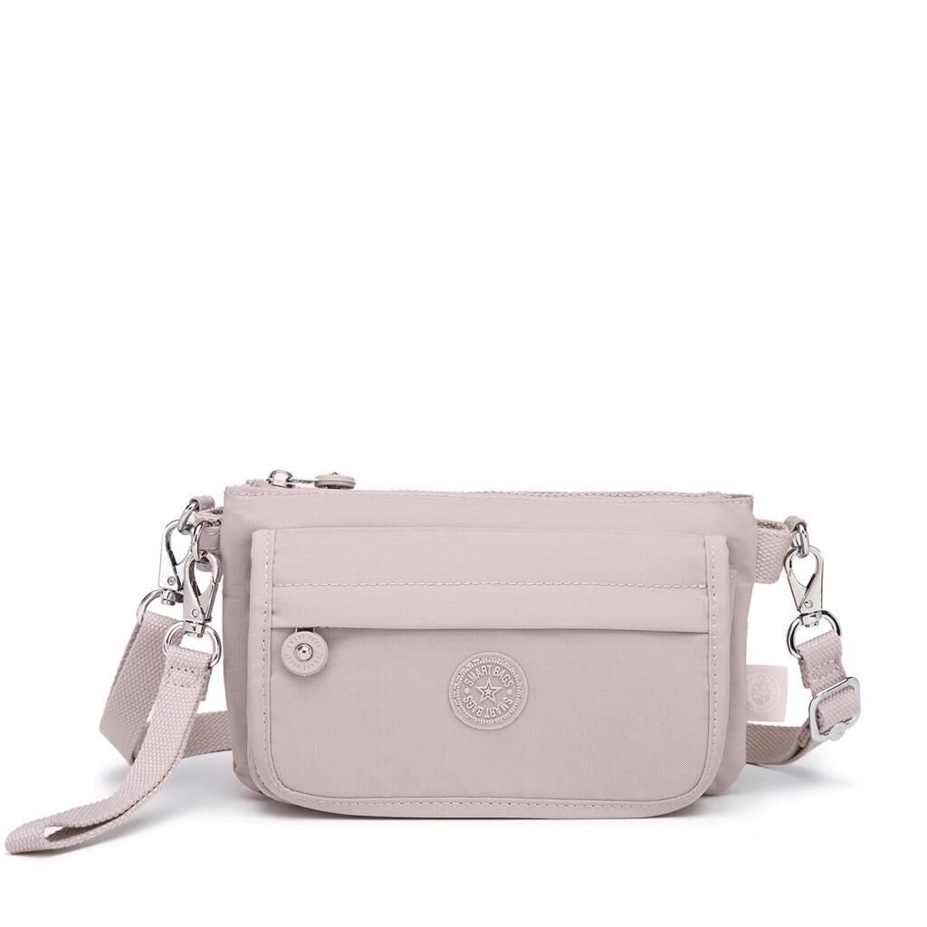 Minik Boy Krinkıl Kumaş Kadın Postacı Çantası Smart Bags 1191 Kum