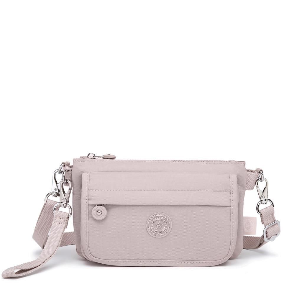 Minik Boy Krinkıl Kumaş Kadın Postacı Çantası Smart Bags 1191 Kum