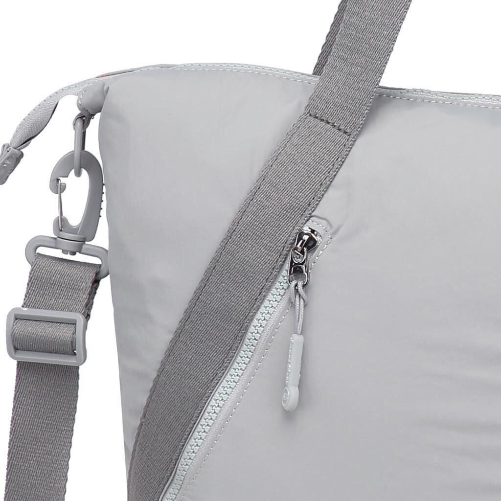 Smart Bags Mikro Poly Kumaş Büyük Boy Kadın Omuz Çantası 3335 Gri