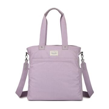 Smart Bags Exclusive Kanvas Kumaş Kadın Omuz Çantası 1309 Lila