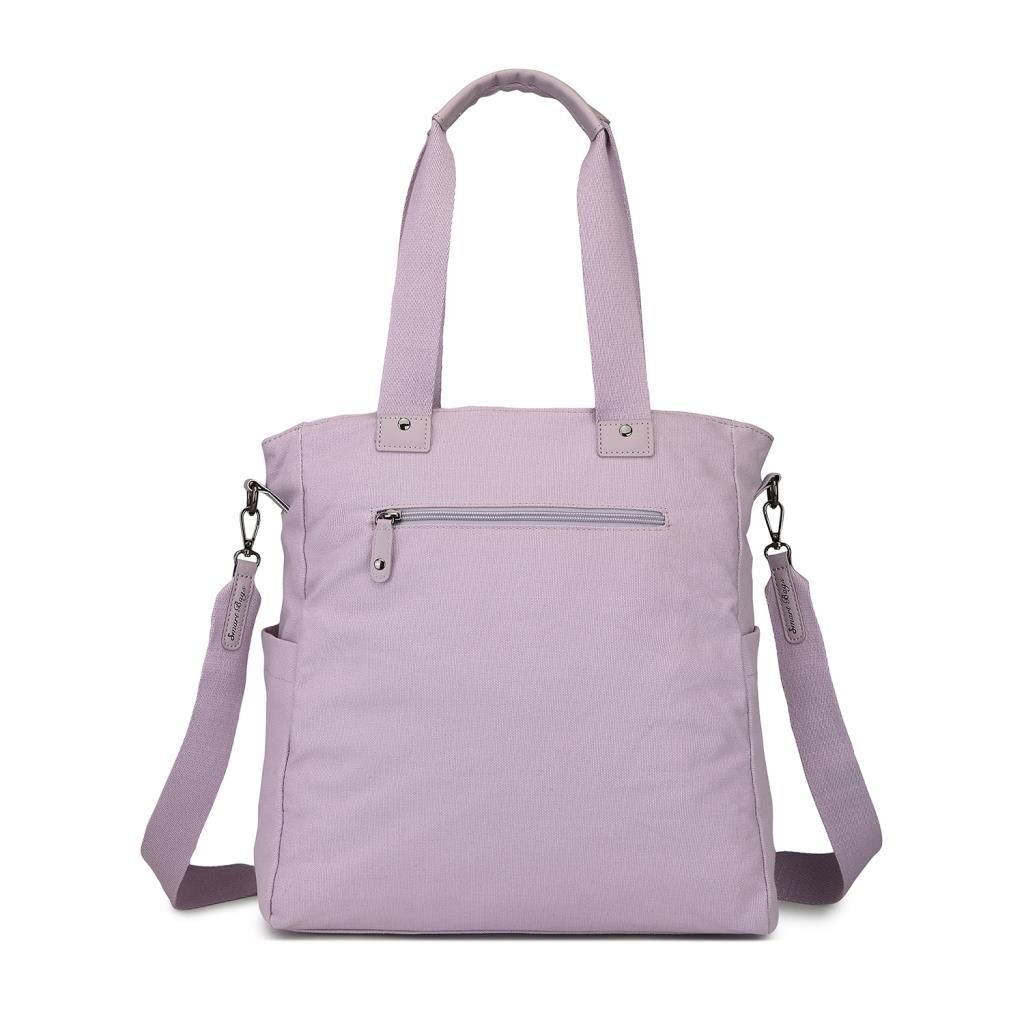 Smart Bags Exclusive Kanvas Kumaş Kadın Omuz Çantası 1309 Lila