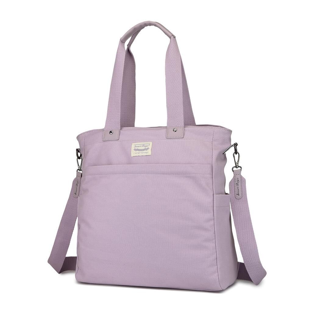 Smart Bags Exclusive Kanvas Kumaş Kadın Omuz Çantası 1309 Lila