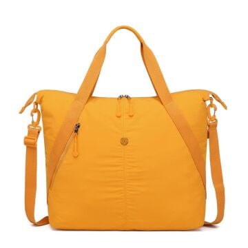 Smart Bags Mikro Poly Kumaş Büyük Boy Kadın Omuz Çantası 3335 Hardal