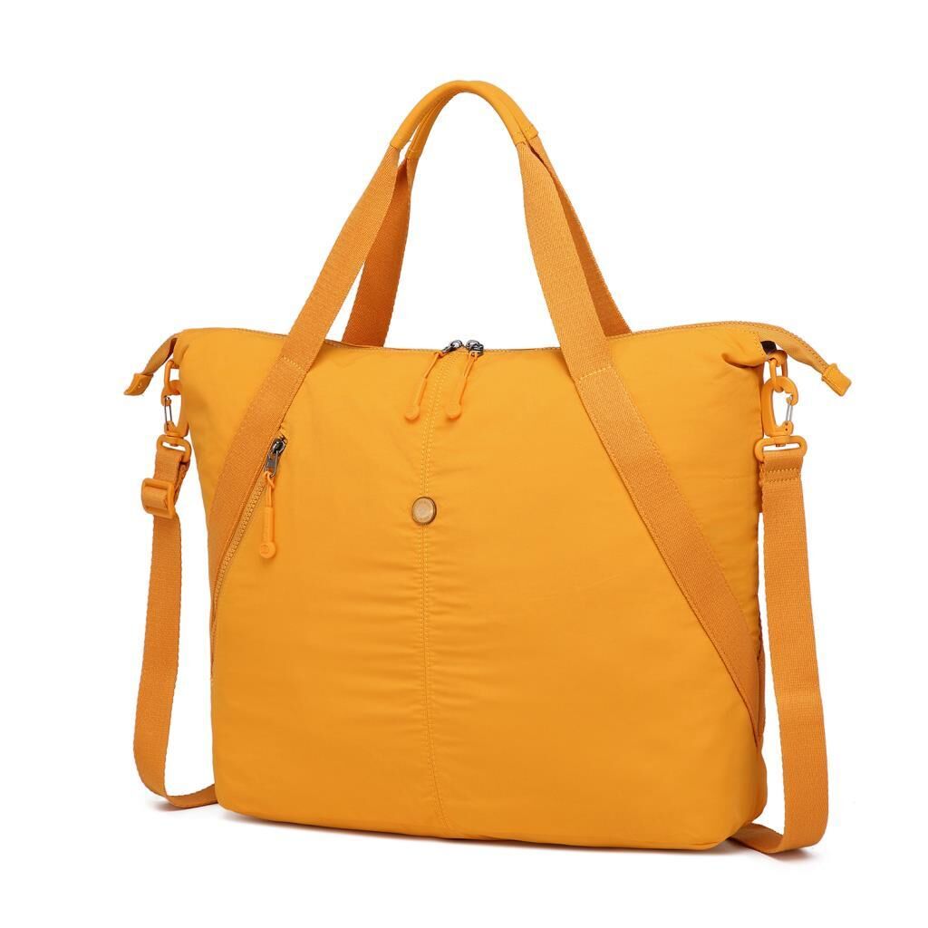 Smart Bags Mikro Poly Kumaş Büyük Boy Kadın Omuz Çantası 3335 Hardal